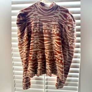 Ulla Johnson puff sleeve peplum sweater